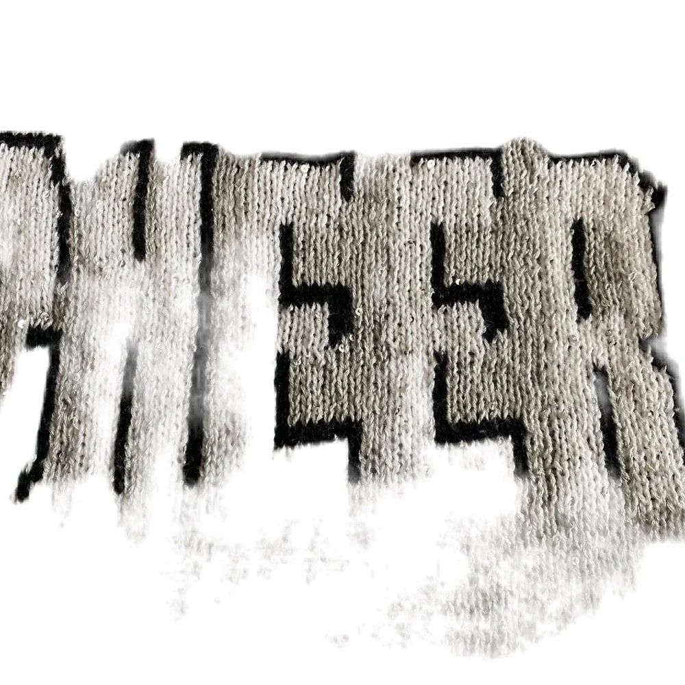 Gray Sweater with sequins CHEER